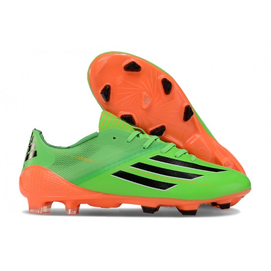 Kopačky Adidas F50 ELITE FG Zelená Oranžovýý 