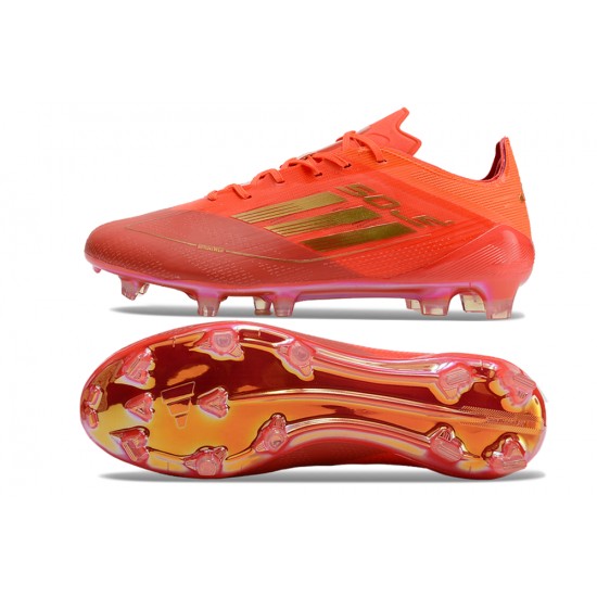 Kopačky Adidas F50 ELITE FG Oranžovýý a Zlato Pánské 