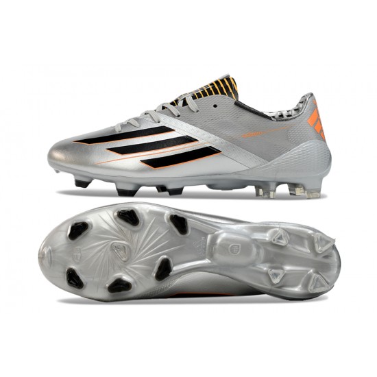 Kopačky Adidas F50 ELITE FG Stříbrný a Černá 