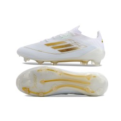 Kopačky Adidas F50 ELITE FG Bílý Zlato Pánské 