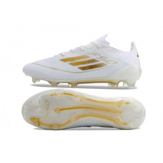 Kopačky Adidas F50 ELITE FG Bílý Zlato Pánské 