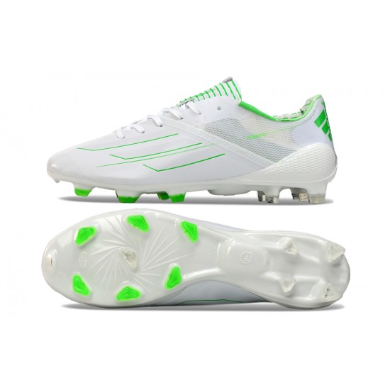 Kopačky Adidas F50 ELITE FG Bílý Zelená Low cut 