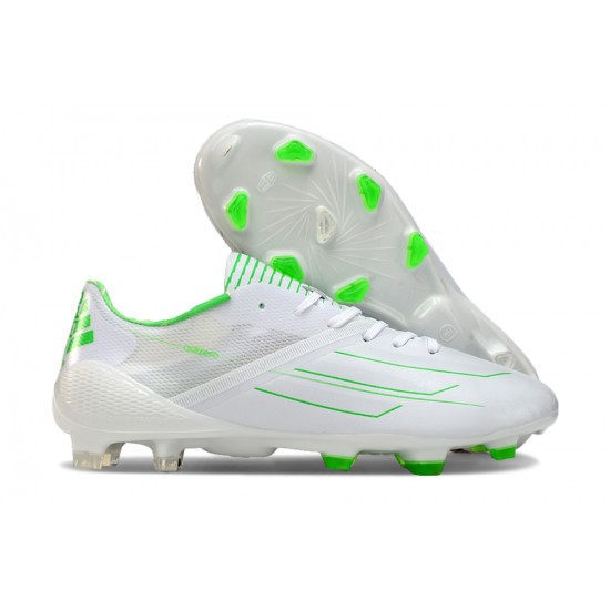 Kopačky Adidas F50 ELITE FG Bílý Zelená Low cut 