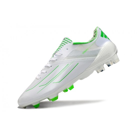 Kopačky Adidas F50 ELITE FG Bílý Zelená Low cut 