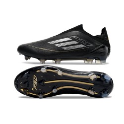 Kopačky Adidas F50 Elite Laceless FG Černá a Zlato Pánské 