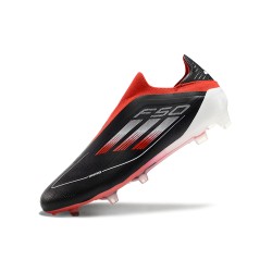 Kopačky Adidas F50 Elite Laceless FG Černá a Červené Low cut 