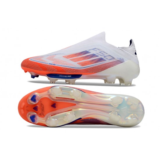 Kopačky Adidas F50 Elite Laceless FG Oranžovýý Bílý Pánské 