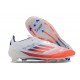 Kopačky Adidas F50 Elite Laceless FG Bílý a Oranžovýý Pánské 