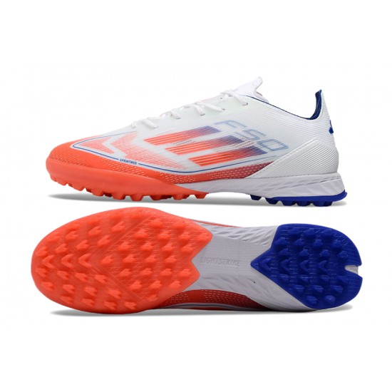 Kopačky Adidas F50 PRO TF Bílý Oranžovýý Pánské 