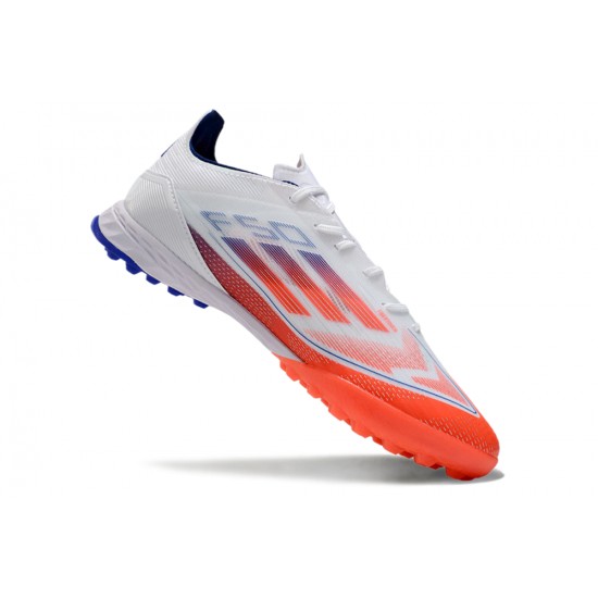 Kopačky Adidas F50 PRO TF Bílý Oranžovýý Pánské 