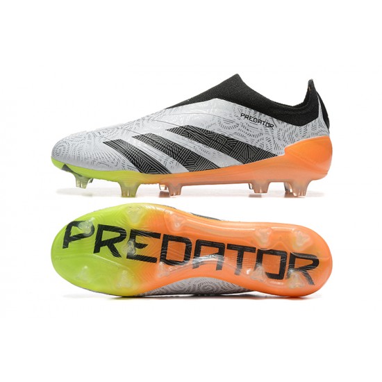 Kopačky Adidas Predator Accuracy FG Šedá Oranžovýý 