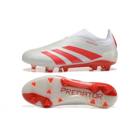 Kopačky Adidas Predator Accuracy FG Červené Bílý Pánské 