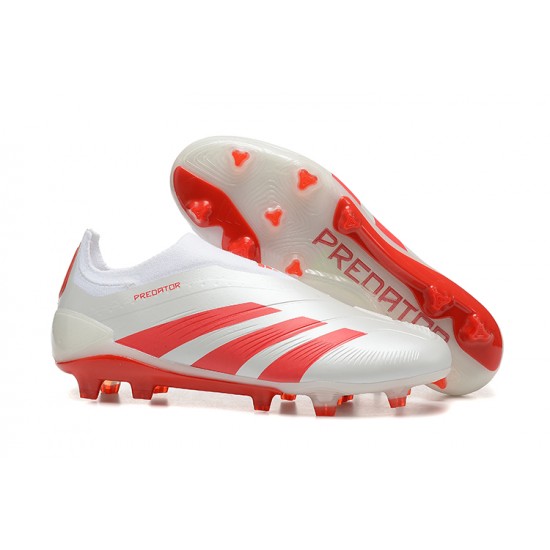 Kopačky Adidas Predator Accuracy FG Červené Bílý Pánské 