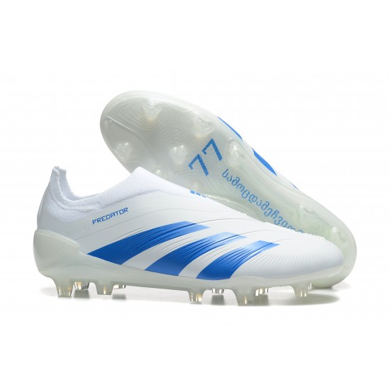 Kopačky Adidas Predator Accuracy FG Bílý a Modrý Pánské 