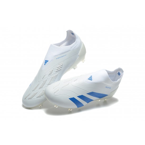 Kopačky Adidas Predator Accuracy FG Bílý a Modrý Pánské 