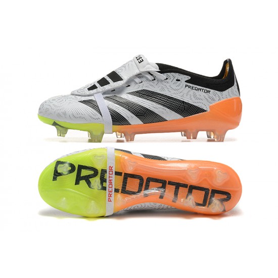 Kopačky Adidas Predator Accuracy FG Bílý a Oranžovýý 