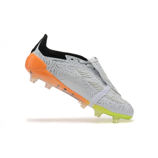 Kopačky Adidas Predator Accuracy FG Bílý a Oranžovýý 