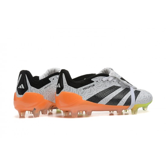 Kopačky Adidas Predator Accuracy FG Bílý a Oranžovýý 