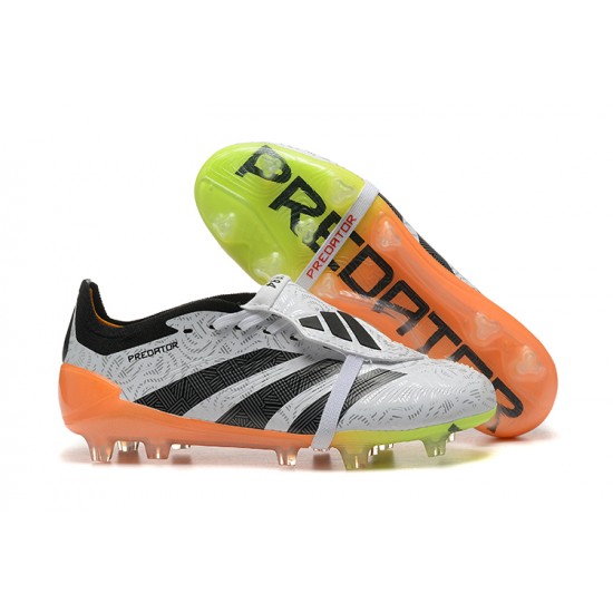 Kopačky Adidas Predator Accuracy FG Bílý a Oranžovýý 