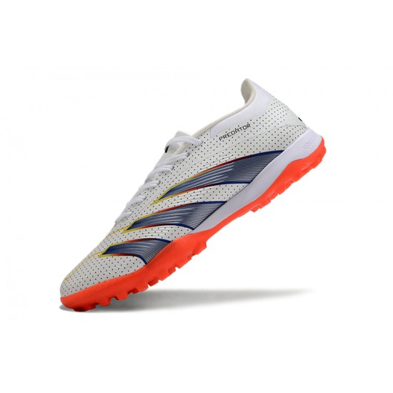 Kopačky Adidas Predator 24 Elite TF Bílý a Oranžovýý Pánské 