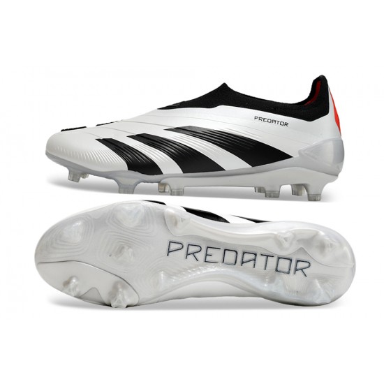 Kopacky Adidas Predator Accuracy FG Boost Černá Bílý Červené Pánské 