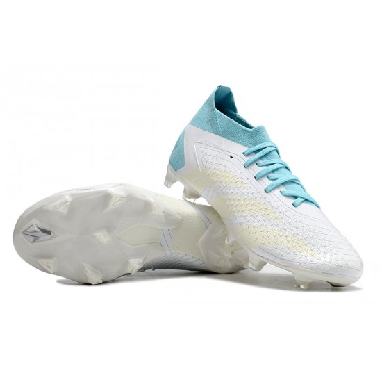 Kopacky Adidas Predator Accuracy FG Boost Bílý Modrý Pánské 