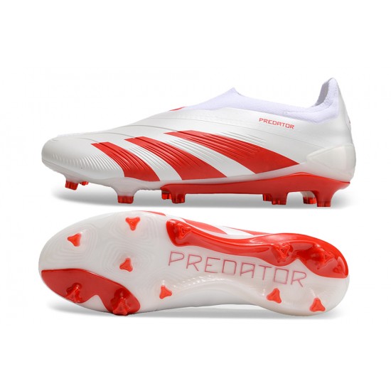 Kopacky Adidas Predator Accuracy FG Boost Bílý Červené Pánské 