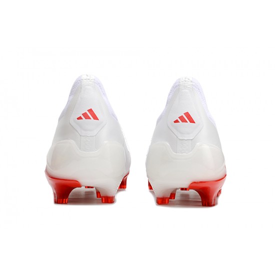 Kopacky Adidas Predator Accuracy FG Boost Bílý Červené Pánské 