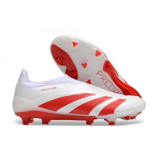 Kopacky Adidas Predator Accuracy FG Boost Bílý Červené Pánské 