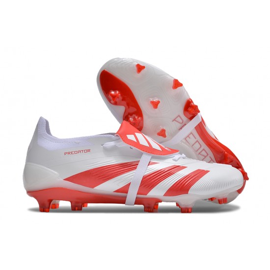 Kopacky Adidas Predator Accuracy FG Low Červené Bílý Pánské 