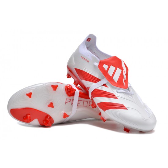 Kopacky Adidas Predator Accuracy FG Low Červené Bílý Pánské 