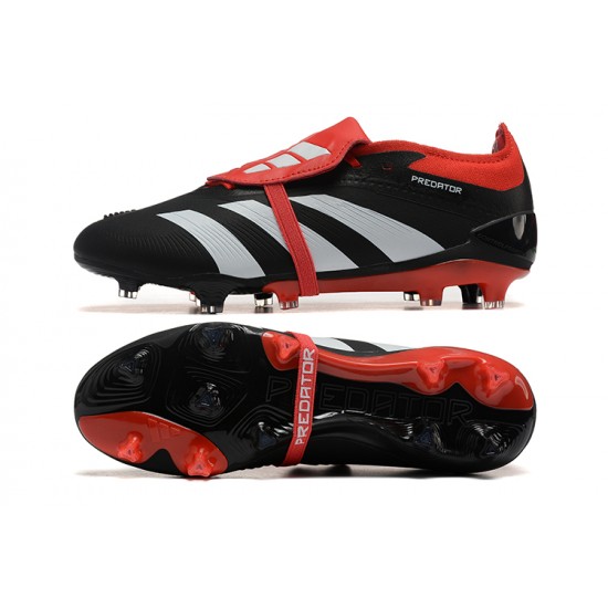 Kopacky Adidas Predator Accuracy FG Červené Černá Bílý Pánské 