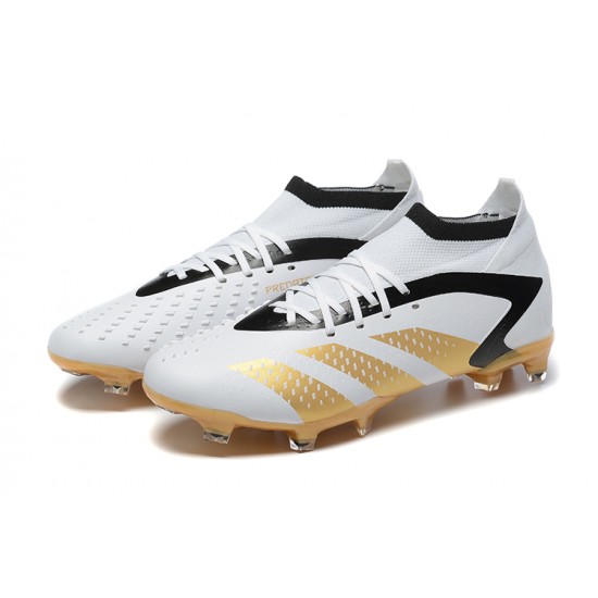 Kopacky Adidas Predator Accuracy FG Bílý Zlato Černá Pánské 