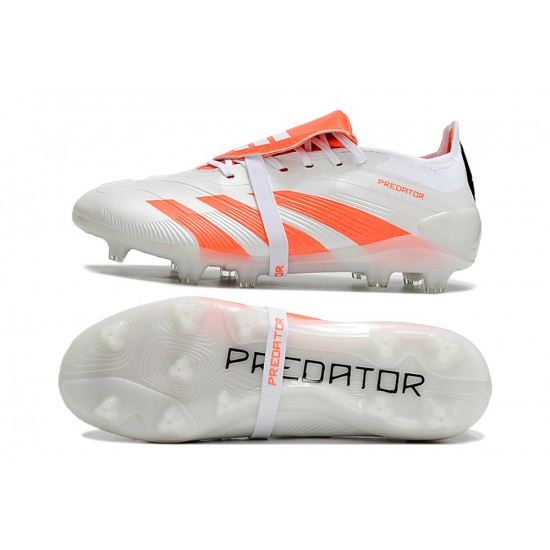 Kopacky Adidas Predator Accuracy FG Bílý Oranžovýý Pánské/Dámské