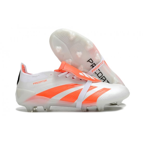 Kopacky Adidas Predator Accuracy FG Bílý Oranžovýý Pánské/Dámské