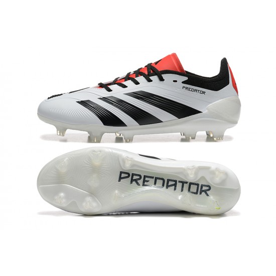 Kopačky Adidas Predator Accuracy FG Bílý a Červené Pánské 