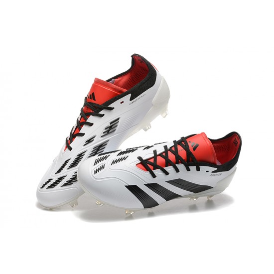 Kopačky Adidas Predator Accuracy FG Bílý a Červené Pánské 