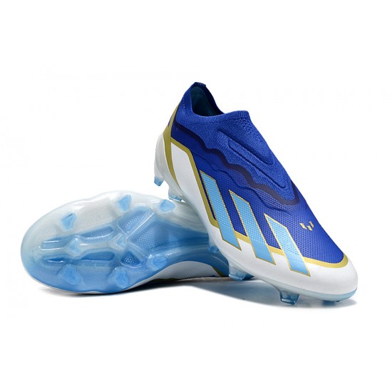 Kopačky Adidas X CRAZYFAST.1 FG Bule Bílý Pánské  