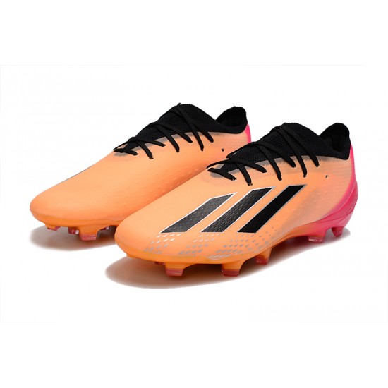 Kopacky Adidas X Speedportal .1 2022 World Cup Boots FG Low Růžový Oranžovýý Černá 