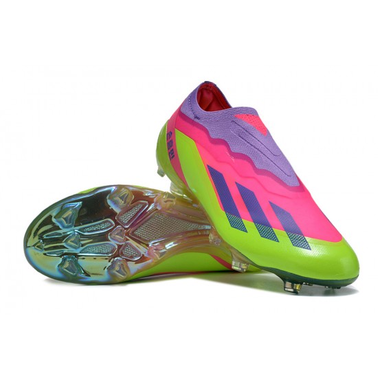 Kopacky Adidas x23crazyfast.1 FG Low Růžový Nachový Zelená Pánské/Dámské 