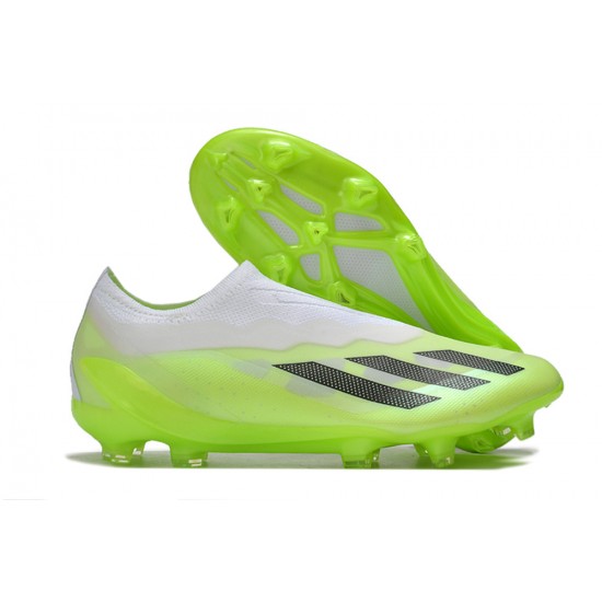 Kopacky Adidas x23crazyfast.1 Laceless FG Low Bílý Černá Zelená Pánské 