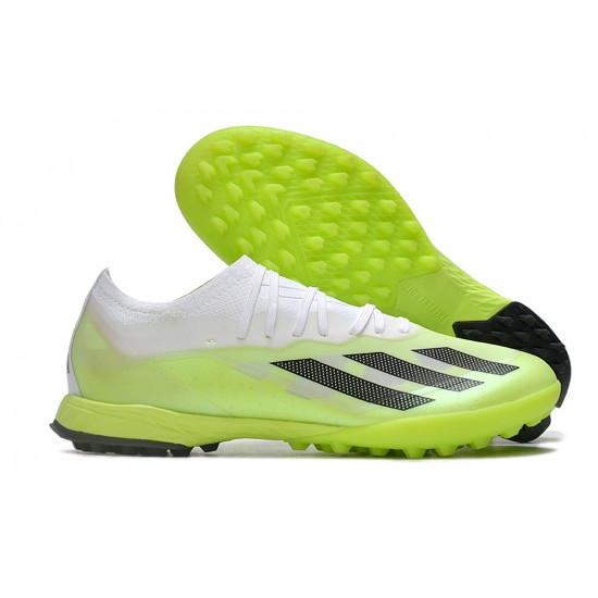 Kopacky Adidas x23crazyfast.1 Laceless TF Low Bílý Černá Zelená Pánské 