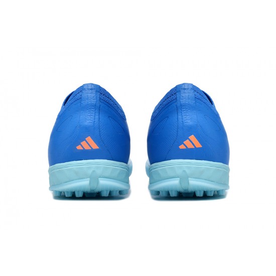 Kopacky Adidas x23crazyfast.1 TF Low Blue Zlato Oranžovýý Pánské/Dámské 