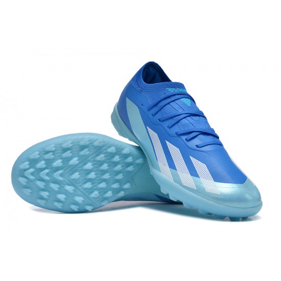 Kopacky Adidas x23crazyfast.1 TF Low Blue Zlato Oranžovýý Pánské/Dámské