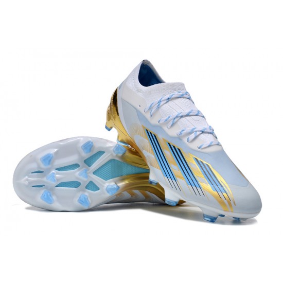 Kopacky Adidas x23crazyfast.1 TF Bílý Blue Zlato Pánské/Dámské 