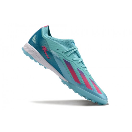 Kopačky Pánské/Dámské Adidas X Speedportal.1 TF Bule a Růžový  