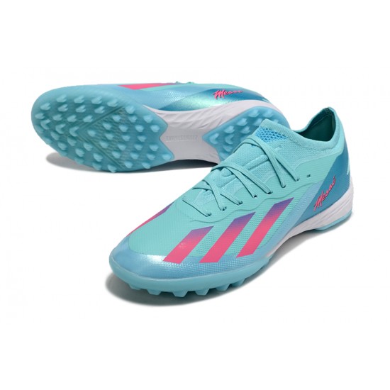 Kopačky Pánské/Dámské Adidas X Speedportal.1 TF Bule a Růžový  