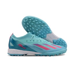 Kopačky Pánské/Dámské Adidas X Speedportal.1 TF Bule a Růžový  