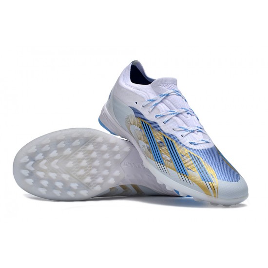 Kopačky Pánské/Dámské Adidas X Speedportal.1 TF Bílý Zlato  