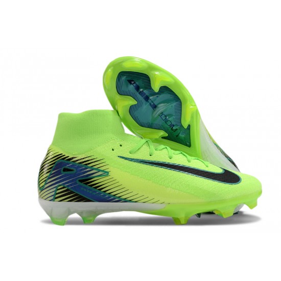 Kopačky Nike Mercurial Superfly 10 Elite FG Zelená a Černá Pánské  